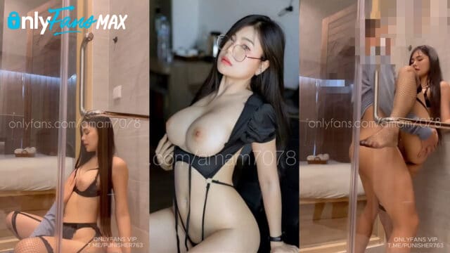 คลิปหลุด Onlyfans amam7078 น้องแอม สาวแว่นนมใหญ่ขี้เงี่ยนใส่ชุดเซ็กซี่ยั่วเย็ดแฟนหนุ่ม จับโม๊คควยดูดเลียจนเงี่ยนควยแข็งก่อนจับซอยหียืนเย็ดท่าหมายกขากระหน่ำซอยเจอลิงอุ้มเย็ดหีจุกๆถึงมดลูกคราเสียว